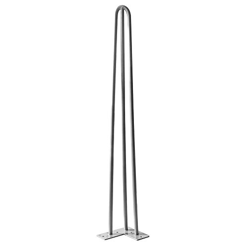 Sailun® Lot de 4 épingles à cheveux 3 barres pieds de table Métal Hairpin Table Jambes Noir le Siècle milieu vorgesetzte Double soudage acier construction  Disponible en 20 cm à 71 cm de hauteur