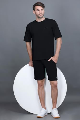 Image of GODFREY Cotton Half Trackpant with Zipper Pocket Shorts for Men | Outdoor Light Weight Sports