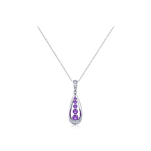 Pendentif améthyste naturelle et argent pour femme