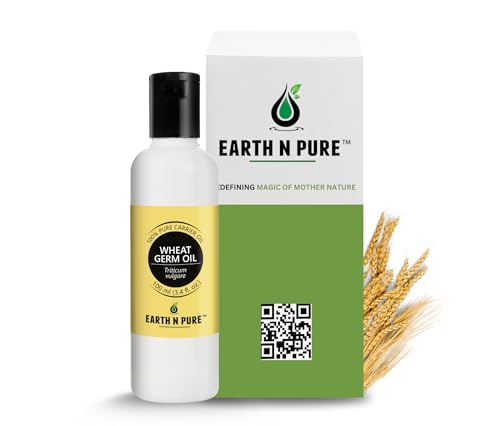 Image of Earth N Pure Wheat Germ Oil (Gehu Oil) Cold Pressed, Natural and Therapeutic Grade - 100 ml