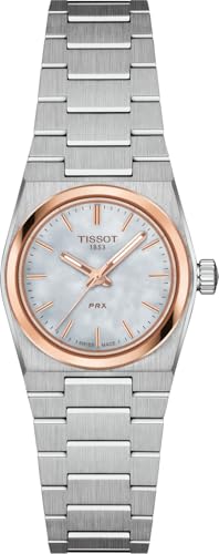 Tissot PRX Quartz 25mm, Swiss Quartz Watch for Women, Stainless Steel Case, T1370102111100