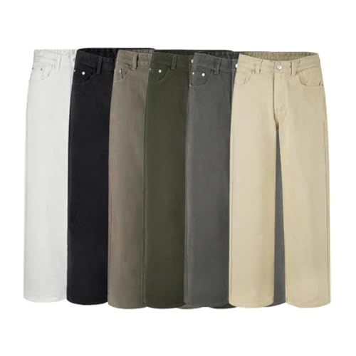 Men’s 6-Color Straight Leg Loose Jeans 2025 Trend Simple and Versatile Fashion Korean Version2