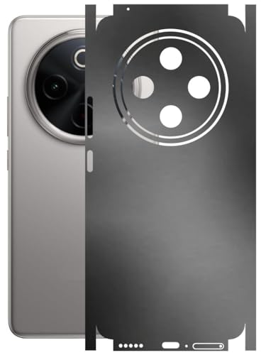 Image of AtOdds - Full Body Back Screen Guard Protector Film - Lamination Wrap Skin Sticker Compatible with VIVO T4 (5G) | Scratchproof Matte Finish (Metallic Grey)