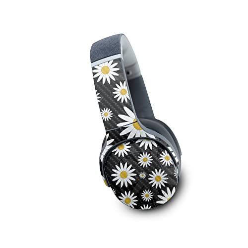 Image of MightySkins Carbon Fiber Skin Compatible with Skullcandy Crusher Evo Wireless - Daisies | Protective, Durable Textured Carbon Fiber Finish | Easy to Apply | Made in The USA