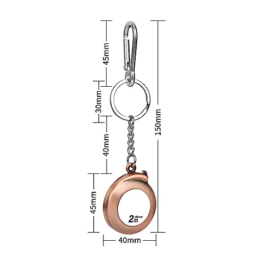 Cinta Métrica Retráctil Pequeña 2 M con Llaveros miniatura 4