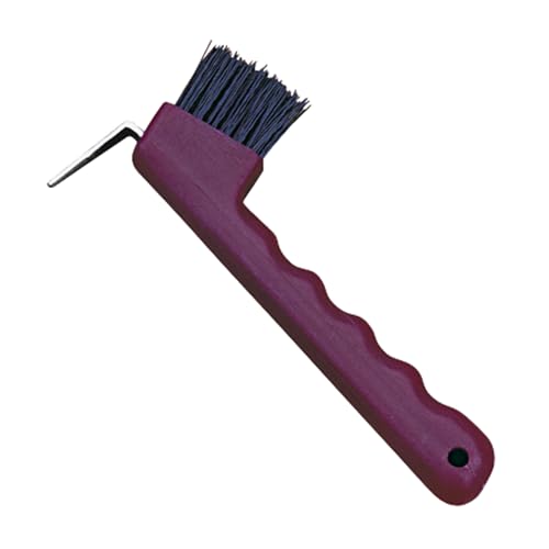 Weaver Equine Hoof Pick with Brush Durable Compact Horseshoe Picks with Plastic Handle Equine Supplies for Horse Shows Events and More