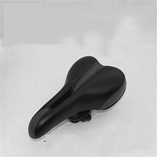 Xihaoer Sillín de bicicleta de espuma viscoelástica para asiento de bicicleta impermeable, doble absorción de golpes (negro)
