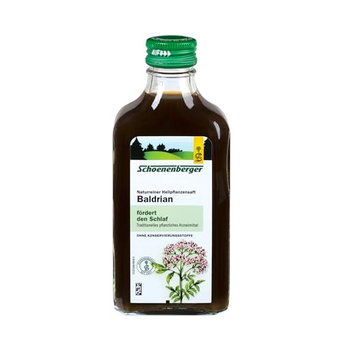 Schoenenberger - Baldrian naturreiner Heilpflanzensaft - 3x 200 ml (600 ml) Glasflaschen - zur Besserung des Befindens bei nervlicher Belastung - freiverkäufliches Arzneimittel