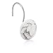 Essentra Home White 12-Piece Shower Curtain Hook Set Features Rust Free Chrome Hook, Blanc Collection