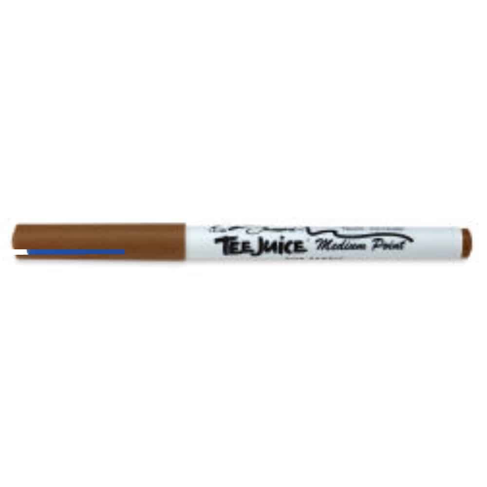 Jacquard Tee-Juice Brown Fabric Marker Pen, Medium Tip Permanent Textile Marker with Heat Set Ink for Customising T-Shirts
