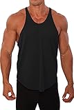 Mens Poly Stringer Tank Top by Pitbull in Black, X-Large