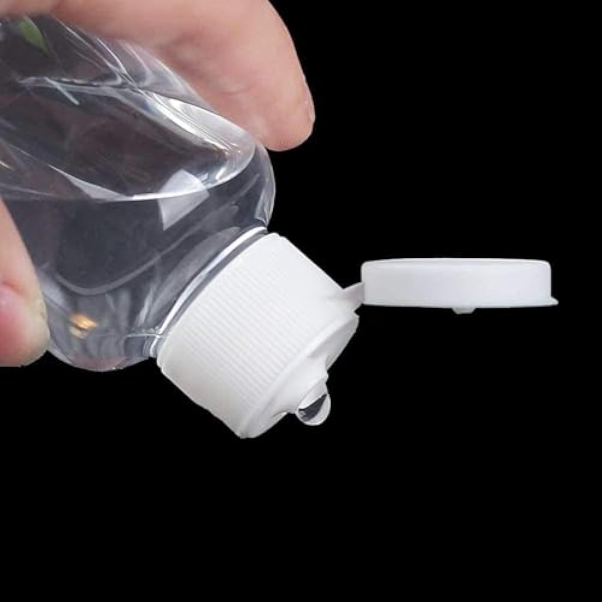 Empty Clear Plastic Bottles 100ml, Refillable Travel Size Containers