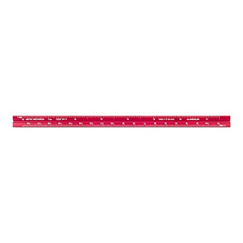 Image of Alumicolor Aluminum Mechanical Metric Pocket Scale, 15CM, Red