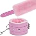 A-Pair of-Pink Fluffy Handcuffs for Ankles and Wrist with Chain Set Fuzzy Hand Cuff Set for Adults Bedroom Hand Cuffs for Women Couples Yoga Sweater D9