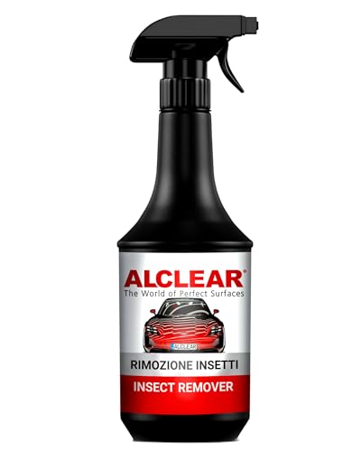 ALCLEAR 721IE rimuovi insetti 1000 ml – spray prelavaggio auto e moto – elimina residui di insetti e ruggine leggera – per vernice, vetro, plastica, cromo, gomma – biodegradabile – Made in Germany