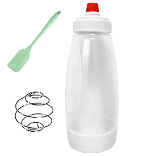 Comparison: Best Pancake Batter Dispenser 6 Pancake Batter Dispenser,Pancake Batter Dispenser Bottle with Whisk Ball and Stand Base, Batter Mixer and Dispenser for Pancakes, Crepes, Waffle,Kitchen Baking Tool One Pack