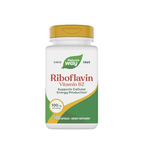 Natures Way Riboflavin Vitamin B2 Cellular Energy Support* 100 ct