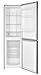 Hoover H-FRIDGE 300 Freestanding Fridge Freezer 60/40, 2 Doors, Total No Frost Technology, E Class, 247L Total Capacity, Internal Display, Integrated Handle, Silver, 54x60x181 cm - HOCH1T518EXK