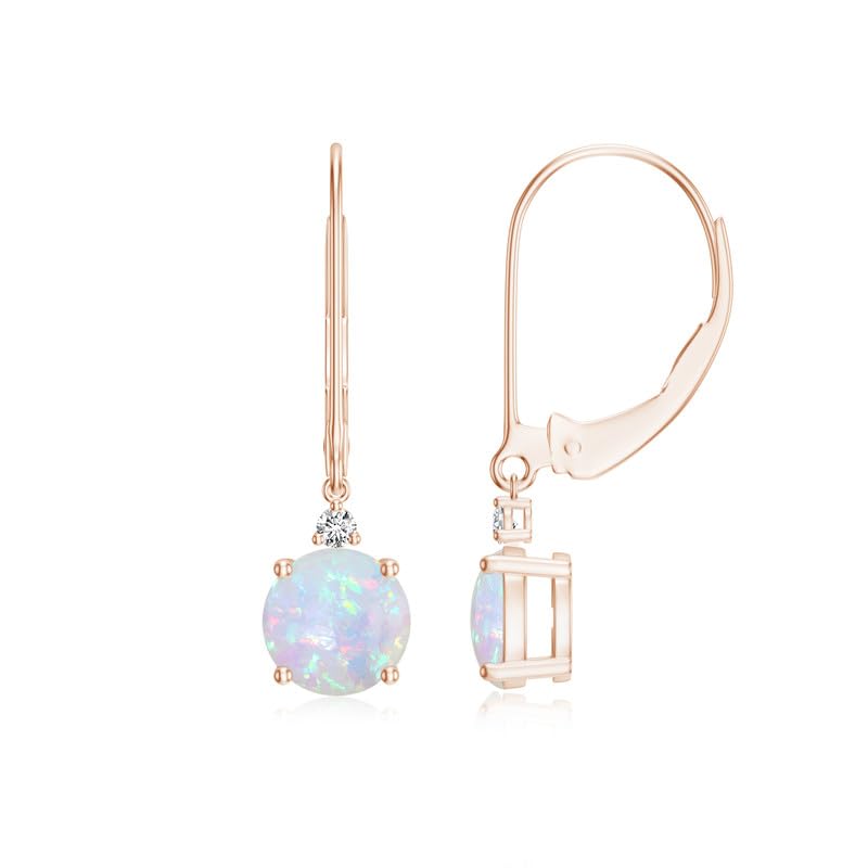 Image of Goldhartz 2 Ct. Natural Amethyst 6 mm Leverback Earrings for Women in 14k Gold Micron Plated 925 Sterling Silver, January Birthstone Dangle Earrings Jewelry for Her