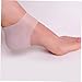 MERRYHAPY Silicone Gel Heel Cushion Pads for Cracked Washable Reusable Foot Protectors Soft Cushioning Gel Inserts for Comfort and Moisturizing White