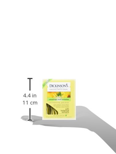 Dickinson's Original Witch Hazel Refreshingly Clean Towelettes 20 Each (Pack of 3)