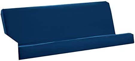 Royal Sleep Products Futon Cover with 3 Sided Zipper - Factory Direct - Full or Queen - Solid Colors - Premium Cotton/Polyester Blend - Futon Mattress Cover (Navy, Full (Fits 6" to 8" Mattress))