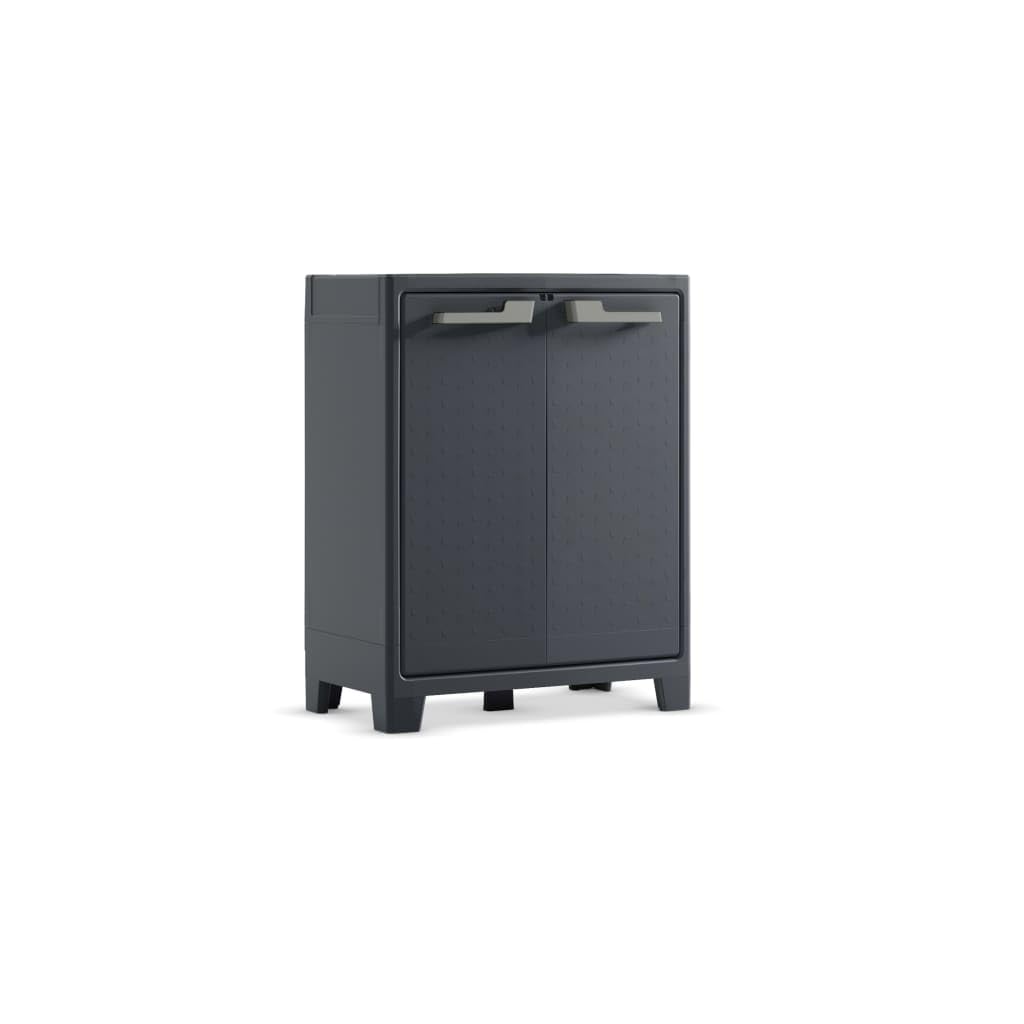 Keter Armadio 2 ripiani 80x44x100 cm Moby Basso XL Antracite