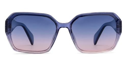 Image of Vincent Chase By Lenskart | Full Rim Hexagonal | STARDUST | Polarized and 100% UV Protected | For Women | Large | VC S16907