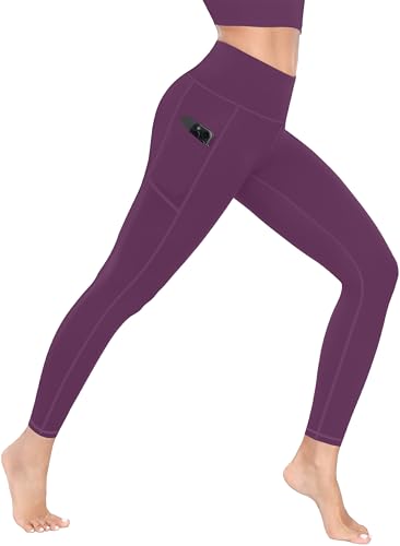 Image of MIRITY Yoga Leggings with Pockets for Women - High Waist Tummy Control Pants for Workout Pack of 4