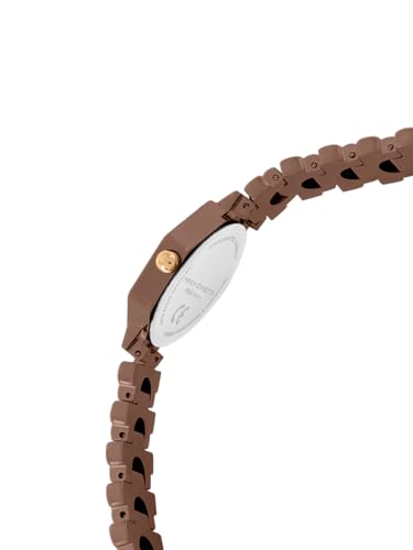 Image of French Connection Mop Brown Hexagonal Dial with Brown Stainless Steel Strap Watch for Womens - FCN0139BRGM