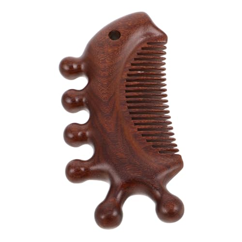 NIYANGLE Scalp Comb Sandalwood Tool Head Scratcher Wide Tooth Wooden Comb for Men