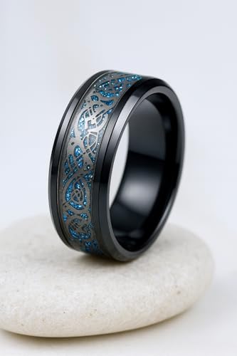 Image of Men's Stainless Steel Western Style Band Rings Collection for Men /Boy's