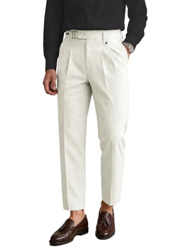Image of TAGDO Men's Solid Colour Pant with Pocket || Casual Trosuer || Formal Trouser || Formal Slim Fit Pleated Pants for Men (2049)