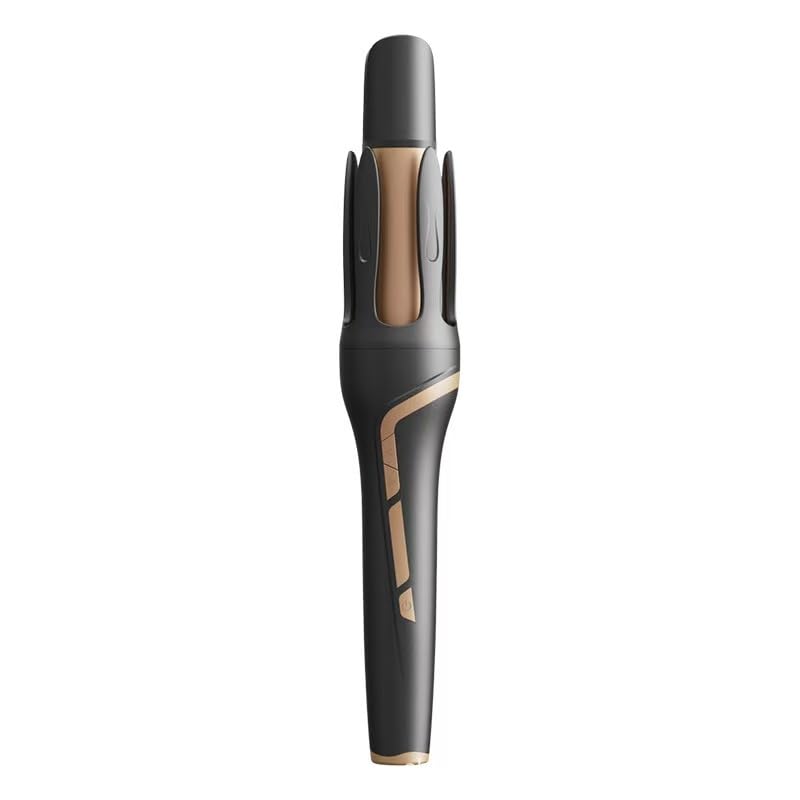 JINNEISYS Automatic Curling Iron, Straight Hair Curling 2-in-1, Intelligent Power Off, Anti-Winding, Two-Way Automatic Rotation, with 3 Levels of Temperature Adjustment for All Kinds of Hair (Black)