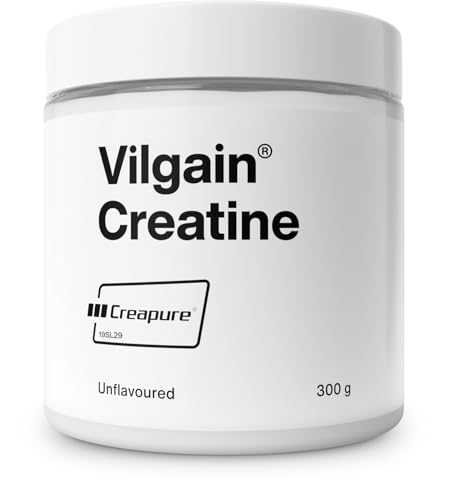 Vilgain 100% Creapure ® Creatin Pulver aus Deutschland, Ohne Zusätze, 300 g