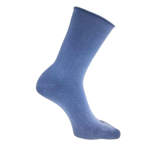 K. Bell Women's Modal Roll Top Socks, 6 pairs, Assorted Solid Colors, Fits Shoe Sizes 5.5-104