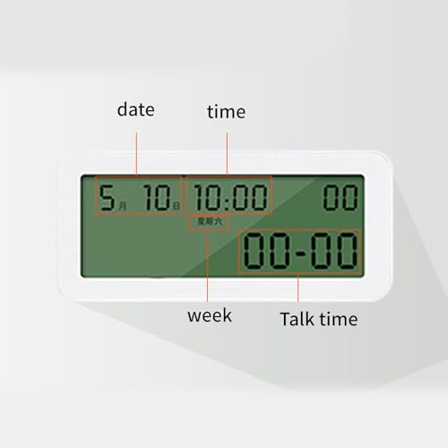 Téléphone fixe filaire à grands boutons avec mélodies et mode calculatrice - 6