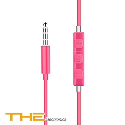 Roche G3 in-Ear Earphone Heavy Bass Noise Cancelling Stereo Earbuds/Headphone/Headsets with Mic (Pink)