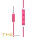 ROCHE G3 In-ear Earphone Heavy Bass Noise cancelling Stereo Earbuds/Headphone/Headsets with Mic (Pink)