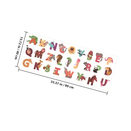 Balacoo 26pcs Alphabet Wall Stickers con diseños de animales miniatura 2