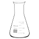 stonylab Weithals Erlenmeyerkolben aus Glas, 150 ml Erlenmeyerkolben aus Borosilikatglas mit Robustem Rand, 1 Packung