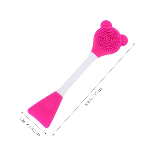 Brosse exfoliante en silicone double extrémité pour application masque - 2