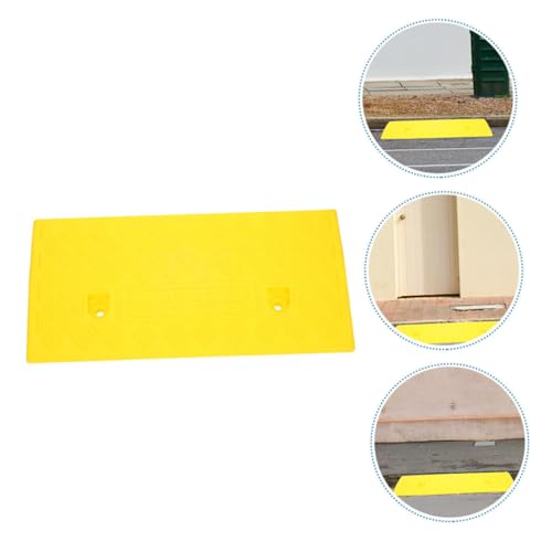 Rampa portátil resistente para bordillo y escalones color amarillo miniatura 3