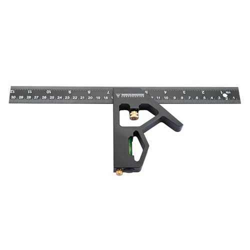 PEC Tools 2-Piece Aluminum Combination Square Set