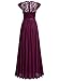 Miusol Women's Formal Floral Lace Evening Party Maxi Dress