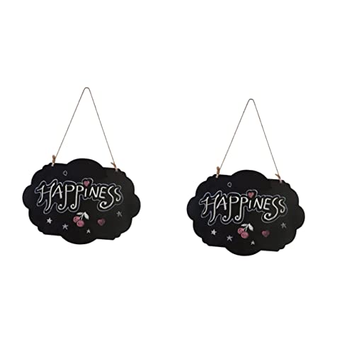 Veemoon 2 Pcs Miniture Decoration Decoration For Home The Sign Mini Erasable Chalkboards Hanging Chalkboard Labels Wooden Chalkboard Crafts Pendant Listing Hanging Sign Diy Wood Board #TOP28