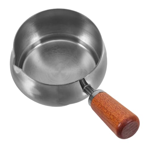 PRETYZOOM Stainless Steel Sauce Cup with Handle Mini Condiment Bowl for Dipping Dressing and Seasoning for Western Cuisine and Bbqs Stylish and Easy to Clean