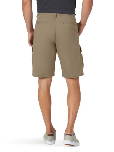 Image of AVANOVA Men's Cargo Shorts with Elastic Waist - Lightweight Cotton Casual Summer Shorts for Gym, Travel & Outdoor Wear | Multi-Pocket Comfy Fit Dailywear Bottoms ((Shorts 264)