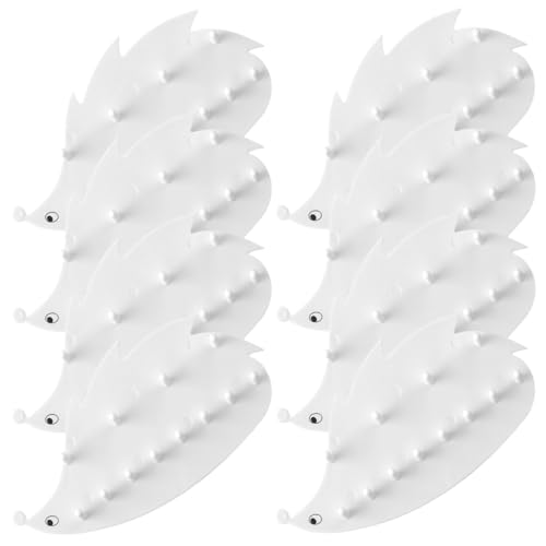 Toyvian Organizador de Joyas Adhesivo de Pared 8 Piezas, Colgador Multifuncional para Collares, Pendientes y Llaves, sin Perforaciones, Adecuado para Tocador y Tienda
