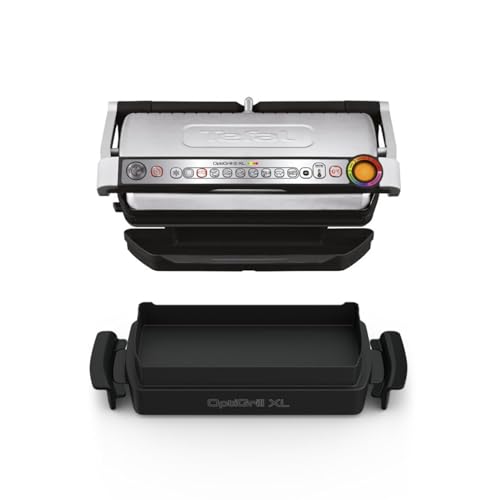 Foto von Tefal OptiGrill+ XL | Kontaktgrill mit automatischer Temperatur-Anpassung | 9 automatische Programme | XL-Grillfläche | inklusive Backschale | GC724D12